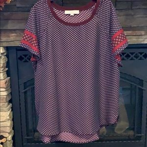 Loft short sleeve blouse